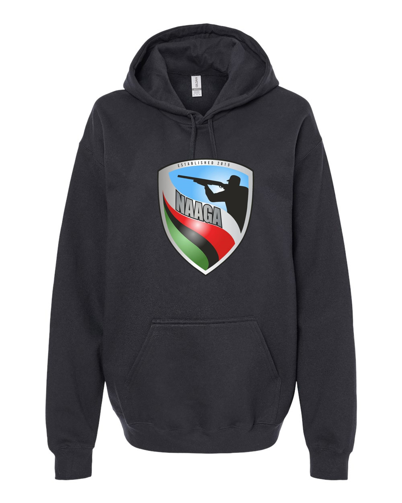 NAAGA Large Shield Adult Unisex Hoodie