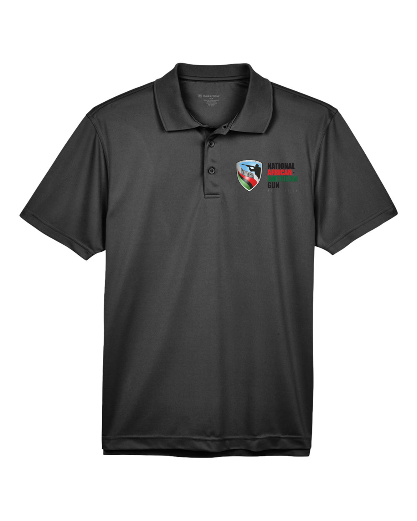 NAAGA Unisex Full Logo Harriton Polo