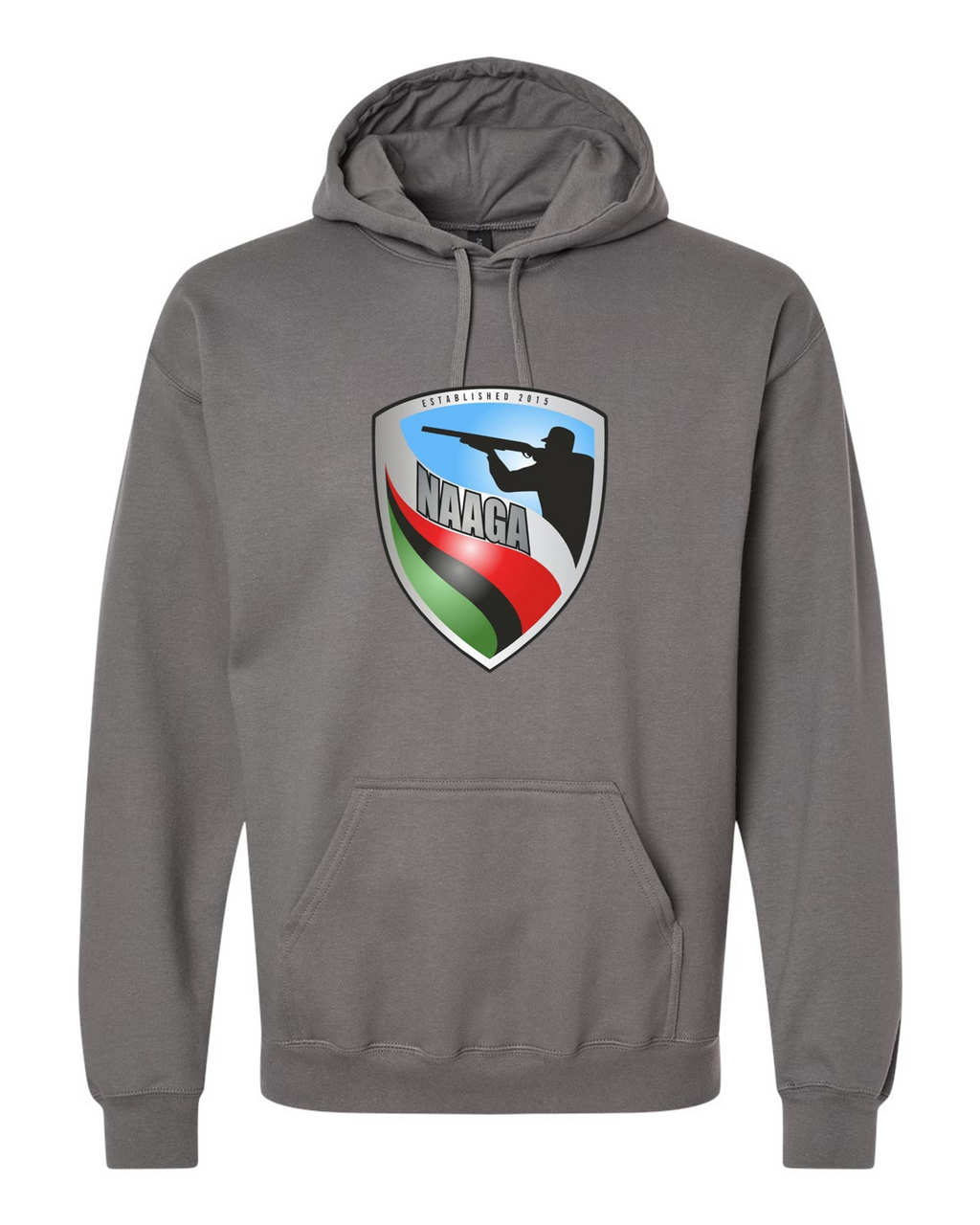 NAAGA Large Shield Adult Unisex Hoodie