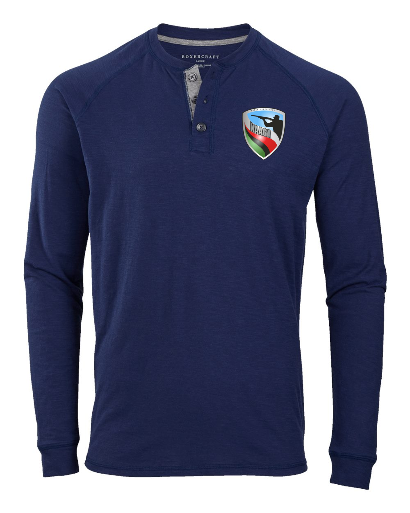 NAAGA Unisex Henley Long Sleeve