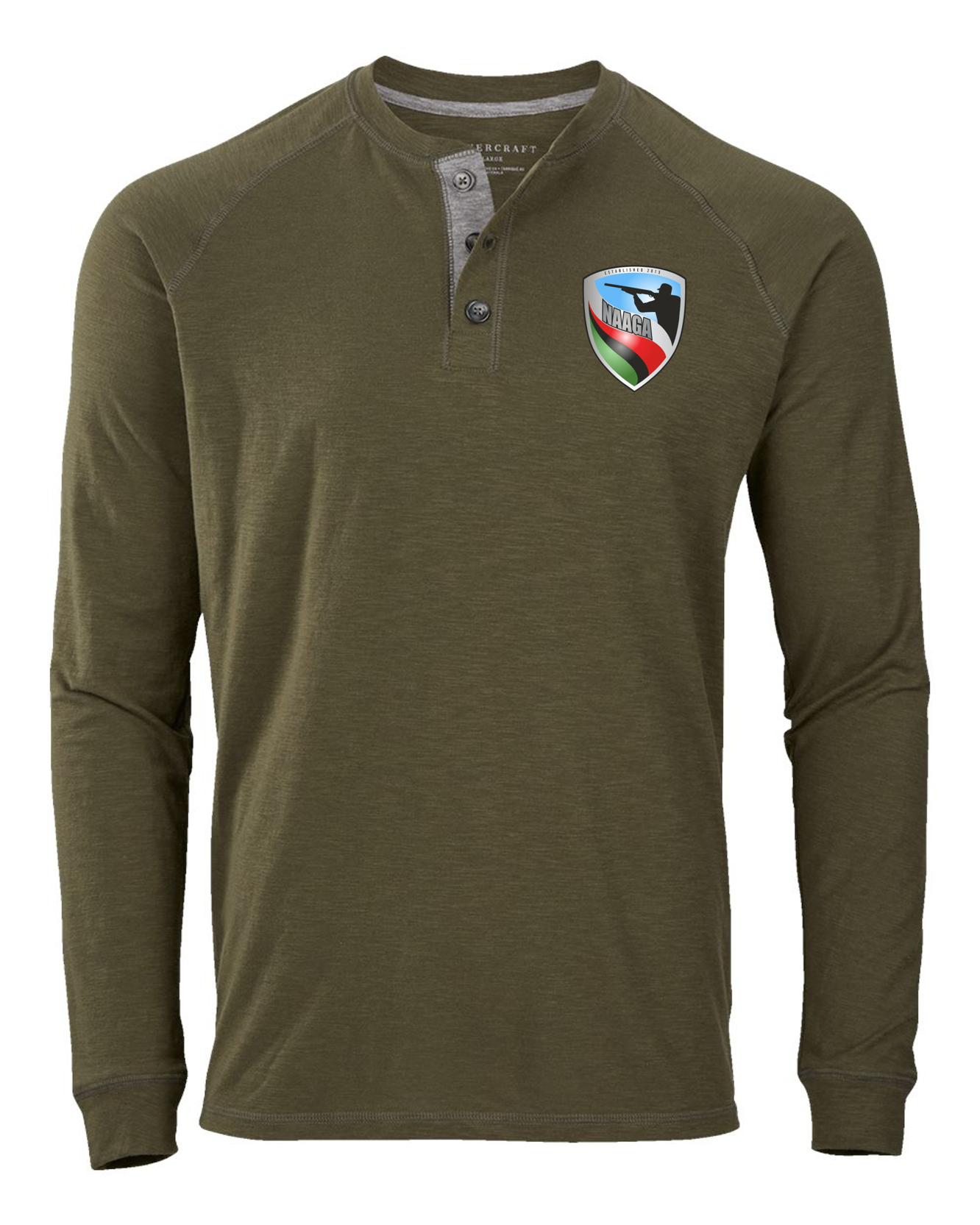 NAAGA Unisex Henley Long Sleeve