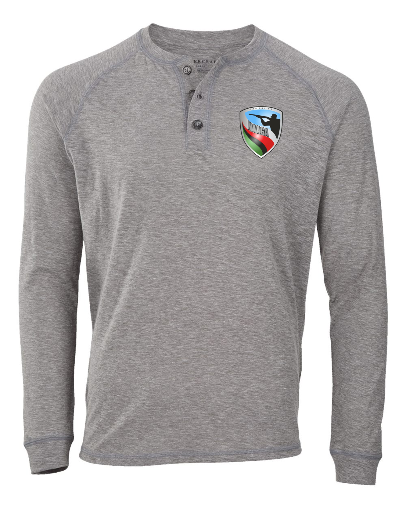 NAAGA Unisex Henley Long Sleeve