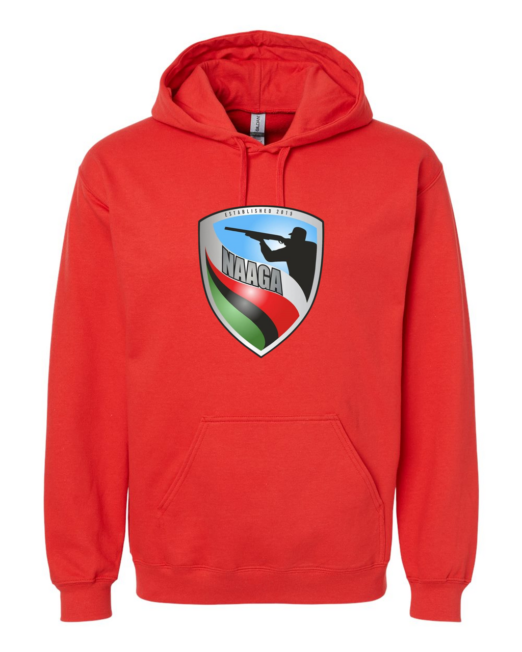 NAAGA Large Shield Adult Unisex Hoodie