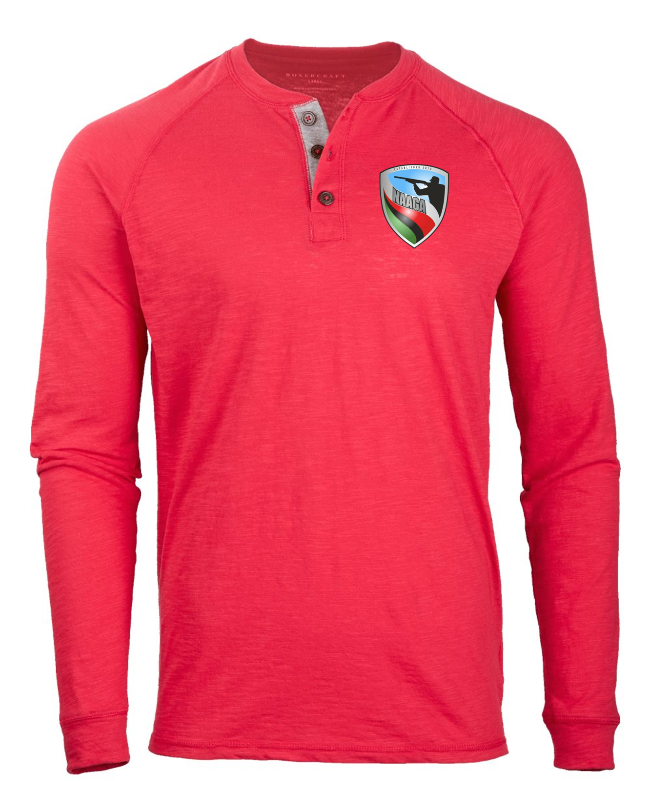 NAAGA Unisex Henley Long Sleeve