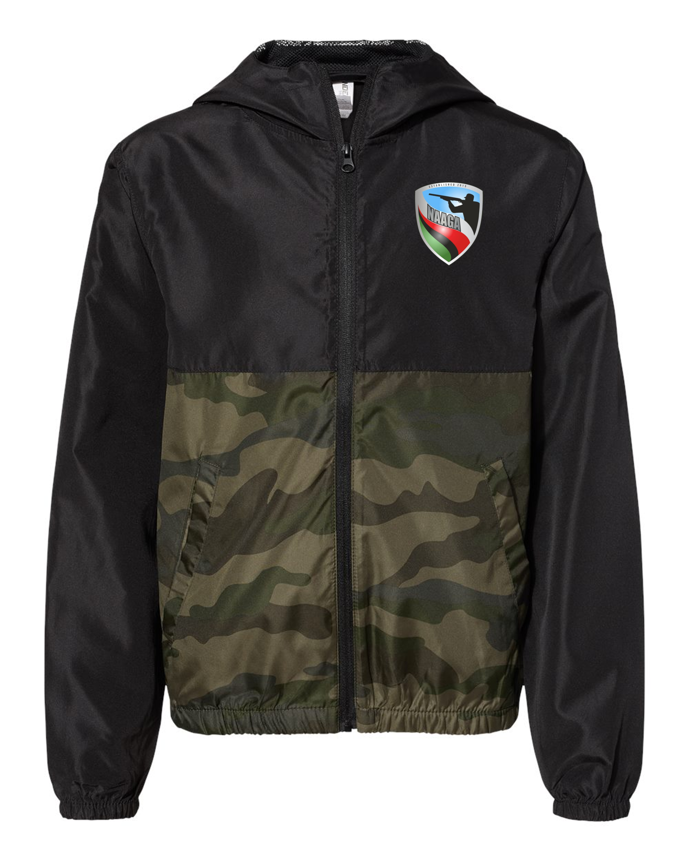 NAAGA Youth Full Zip Windbreaker Jacket