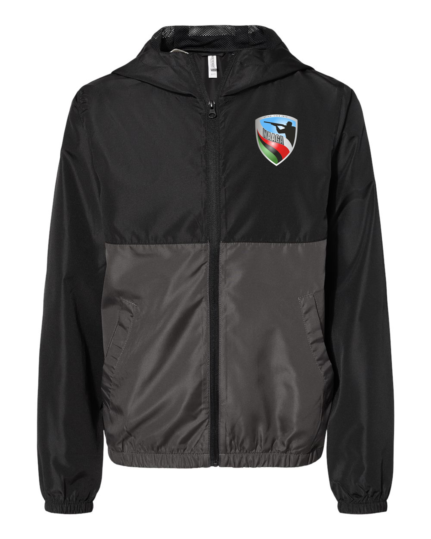NAAGA Youth Full Zip Windbreaker Jacket